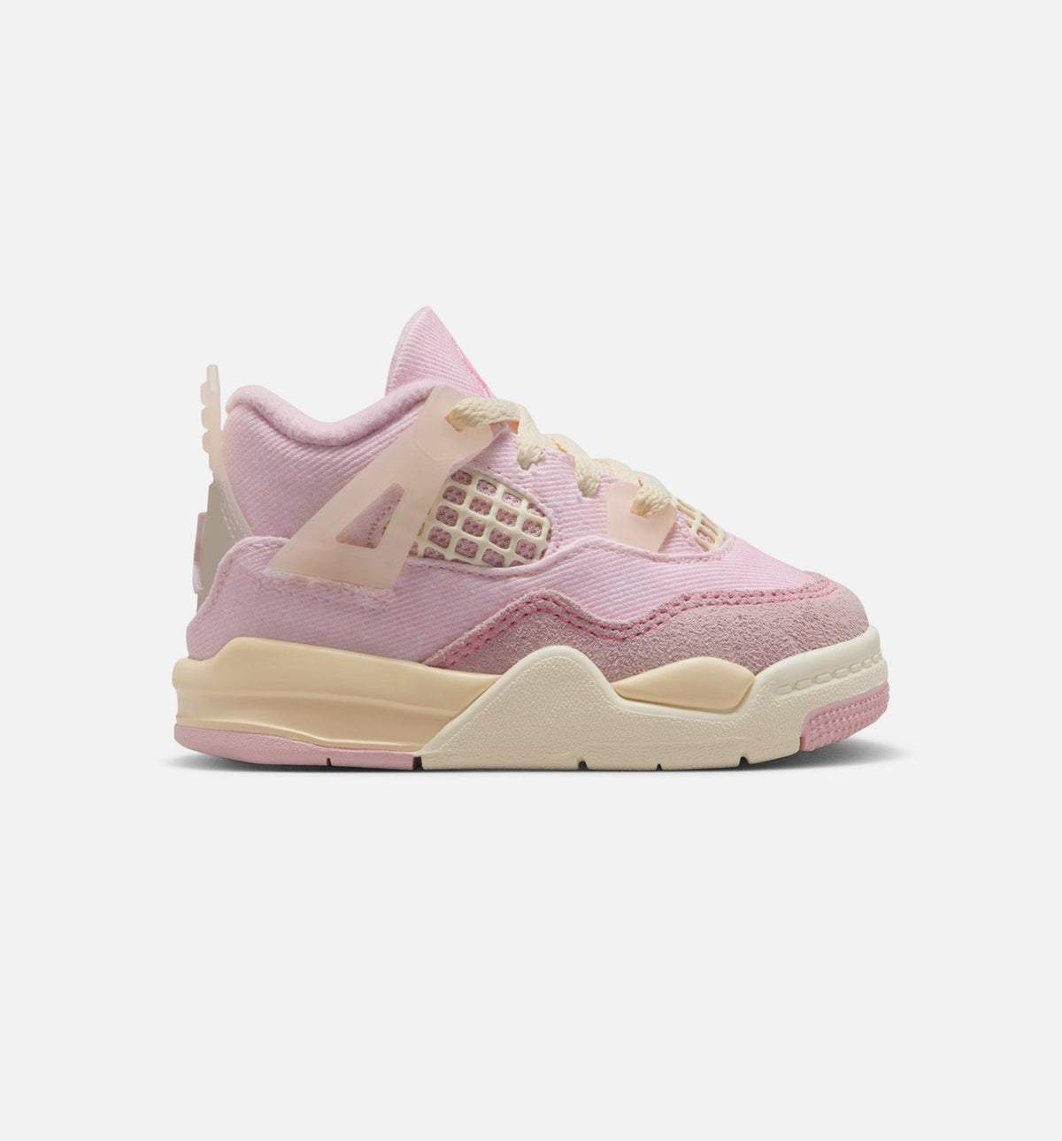 Air Jordan 4 Retro Pink Pearl and Iced Carmine Infant/Toddler Lifestyle Shoe - Iced Carmine/Iced Carmine/Coconut Milk/Anthracite/Muslin/Pinksicle