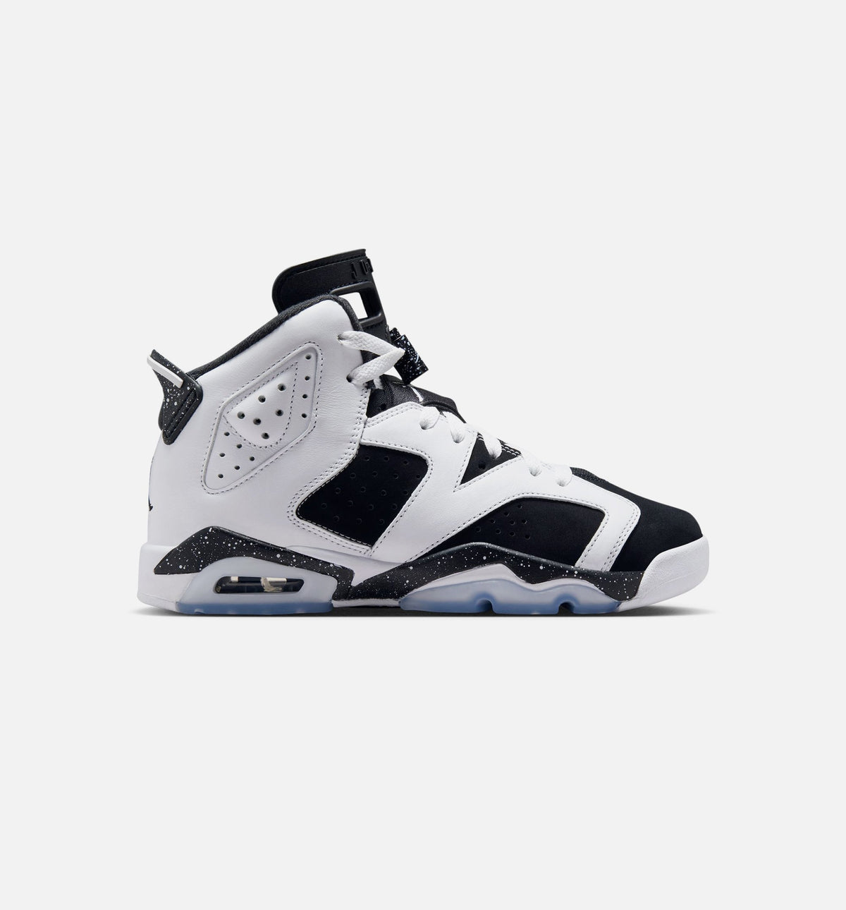 Air Jordan 6 Retro Black And White Grade School Lifestyle Shoe - Black/White