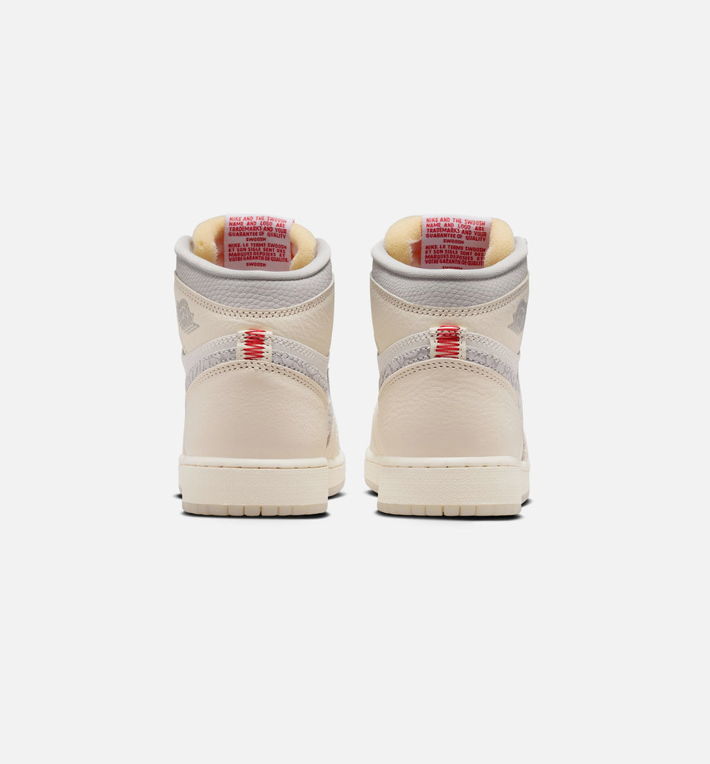 Air Jordan 1 Retro High OG Grade School Shoe - Sail/University Red/Pale Ivory/Coconut Milk/Phantom
