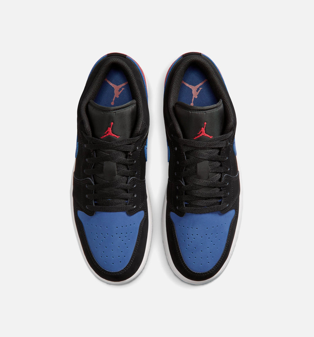 Air Jordan 1 Low Men's Shoe - Black/Summit White/True Blue/Varsity Red