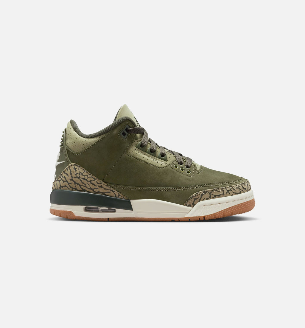 Air Jordan 3 Retro Medium Olive Grade School Shoe - Medium Olive/Sequoia/Neutral Olive/Sail