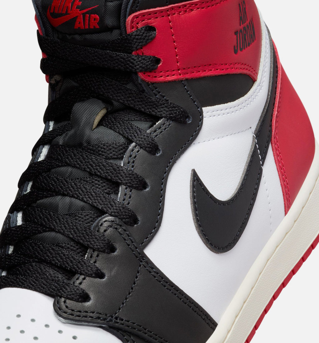 Air Jordan 1 Retro High OG Black Toe Men's Shoe - White/Black/Varsity Red/Sail