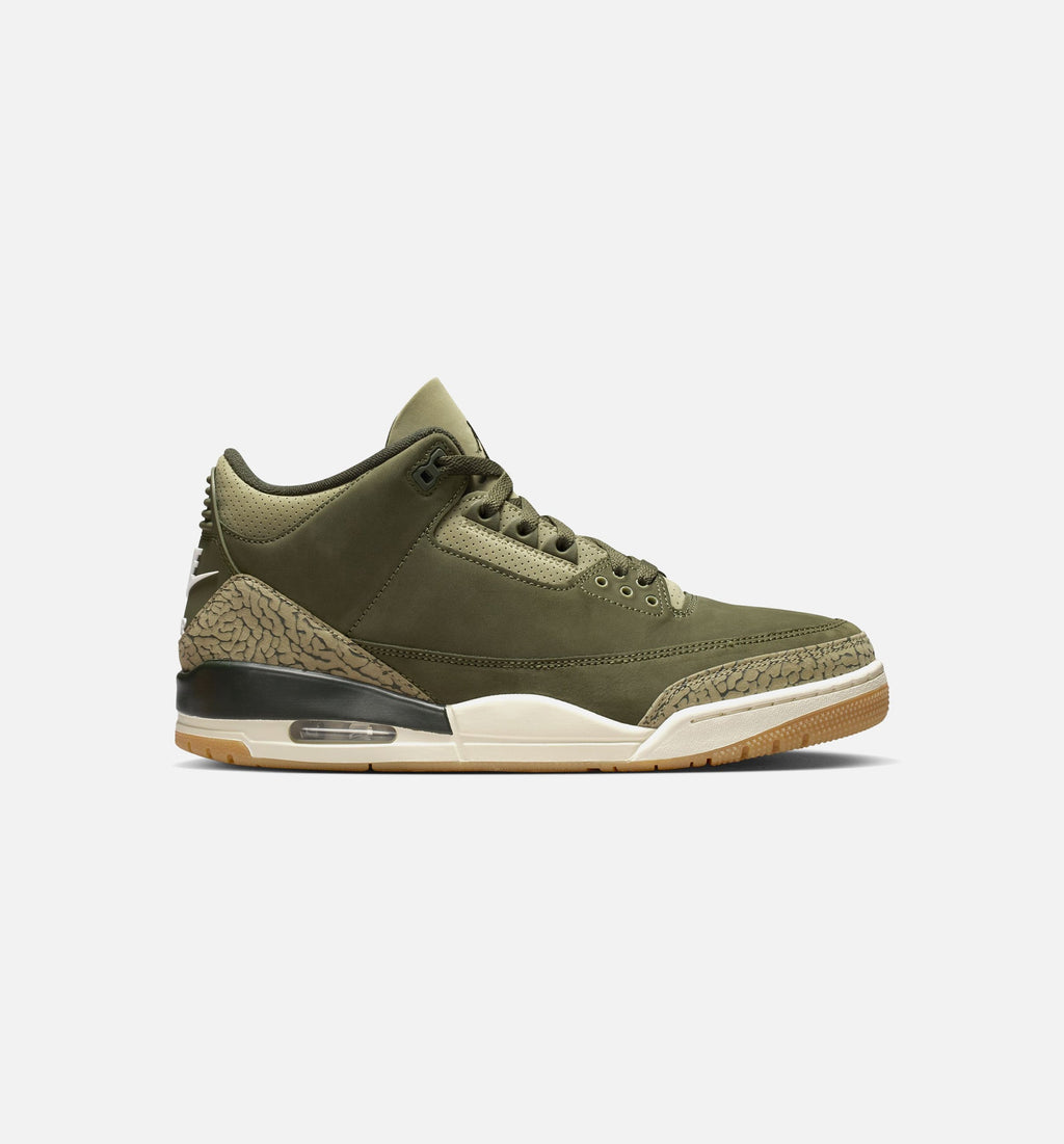 Air Jordan 3 Retro Medium Olive Men's Shoe - Medium Olive/Sequoia/Neutral Olive/Sail/Total Crimson