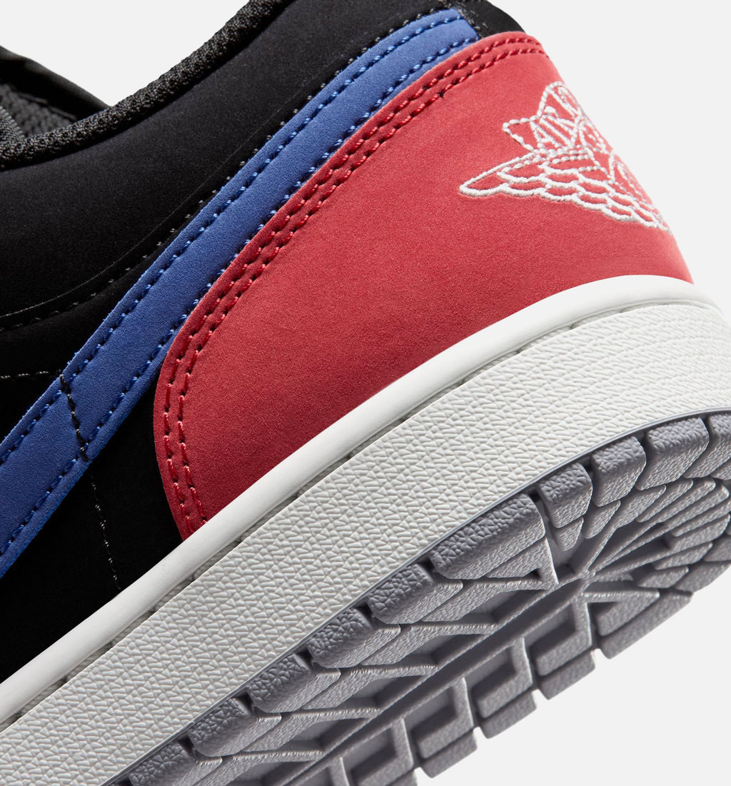 Air Jordan 1 Low Men's Shoe - Black/Summit White/True Blue/Varsity Red