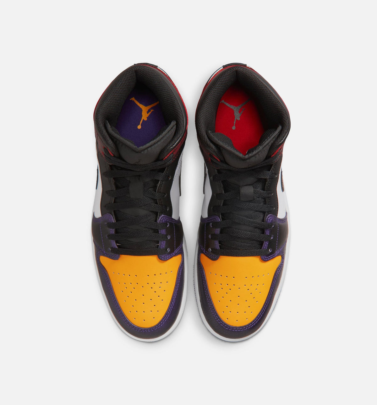 Air Jordan 1 Mid SE Men's Shoe - True Red/White/Court Purple/Black