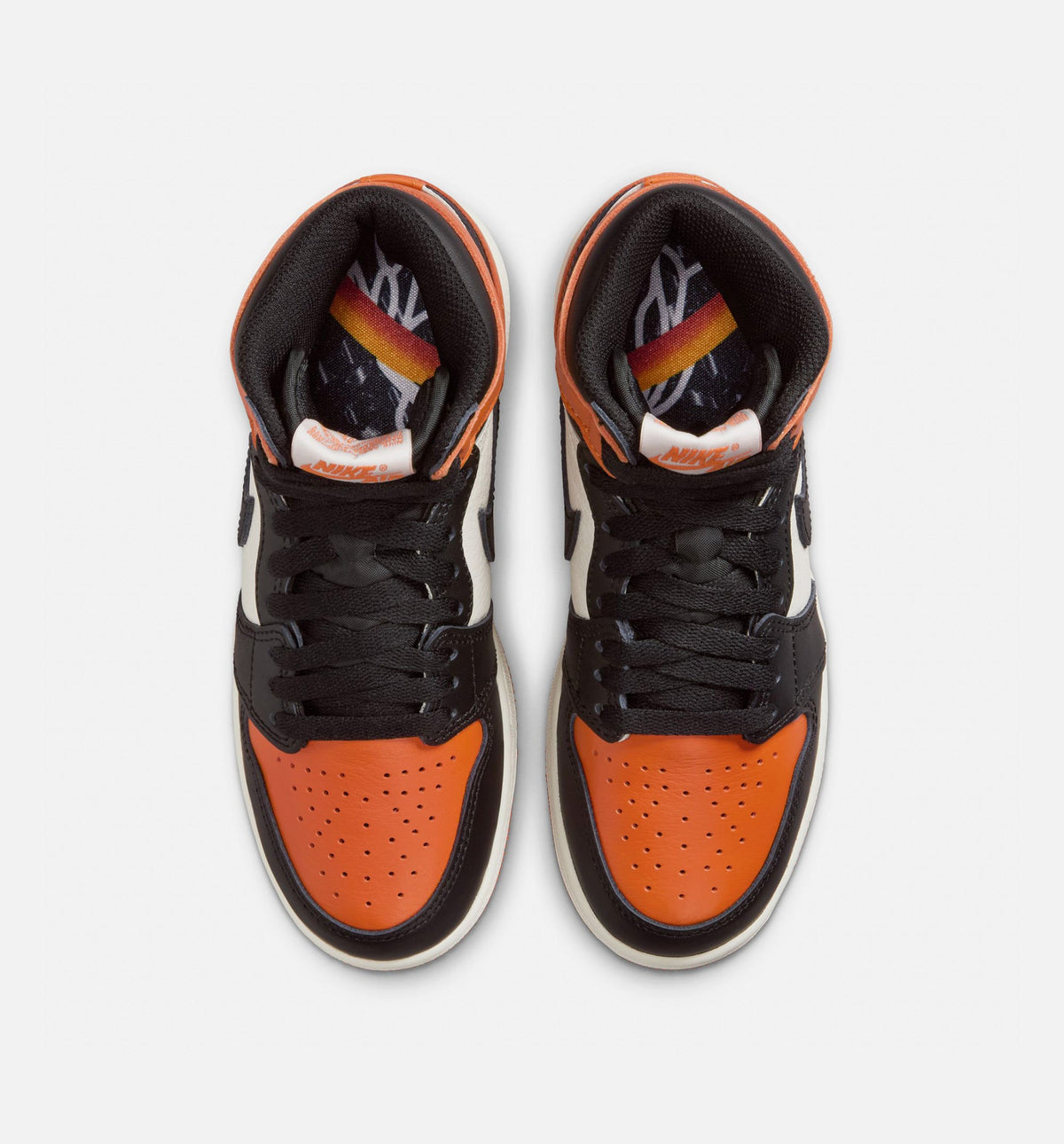 Air Jordan 1 Retro High OG Shattered Backboard Grade School Shoe - Black/Sail/Starfish