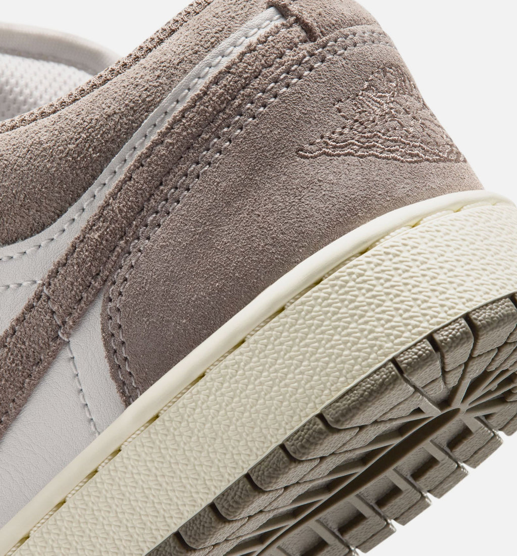 Air Jordan 1 Low Grade School Shoe - Olive Grey/Enigma Stone/Summit White