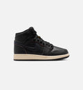 Air Jordan 1 Retro High OG Grade School Shoe - Black/Muslin
