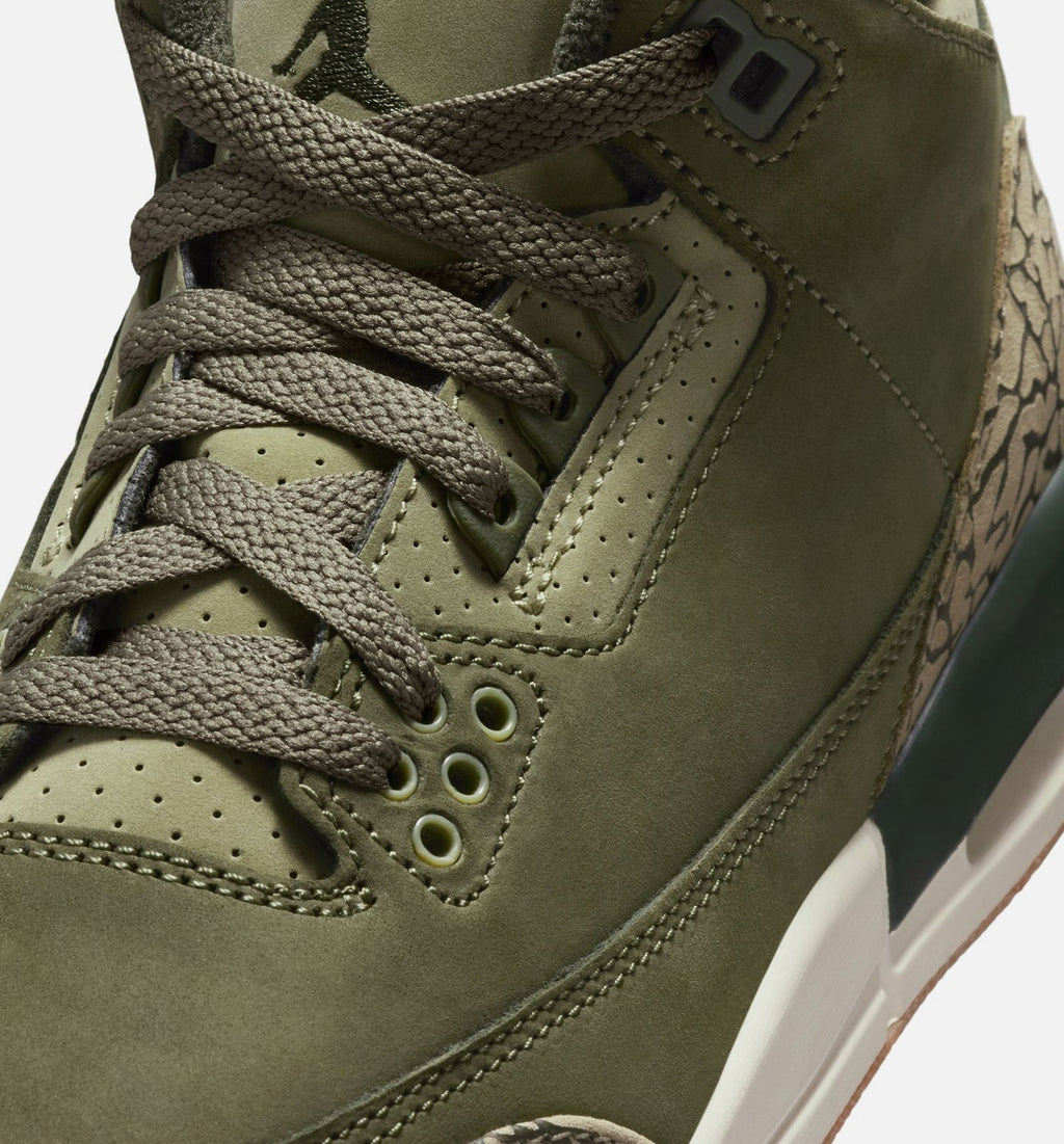 Air Jordan 3 Retro Medium Olive Grade School Shoe - Medium Olive/Sequoia/Neutral Olive/Sail