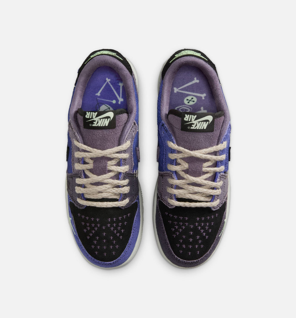Air Jordan 1 Low OG Grade School Shoe - Regency Purple/Vapor Green/Dark Raisin