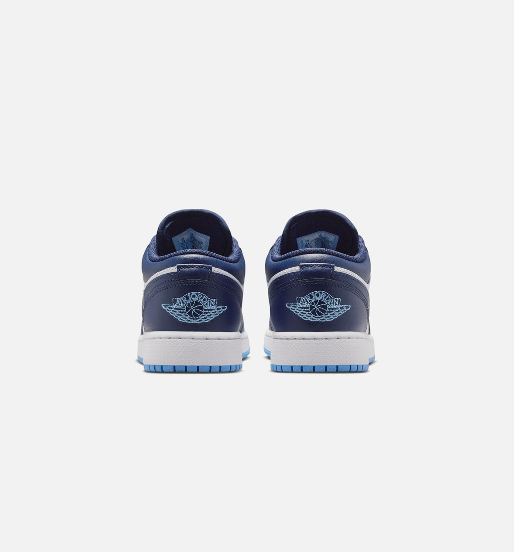 Air Jordan 1 Low Grade School Shoe - Midnight Navy/University Blue/White