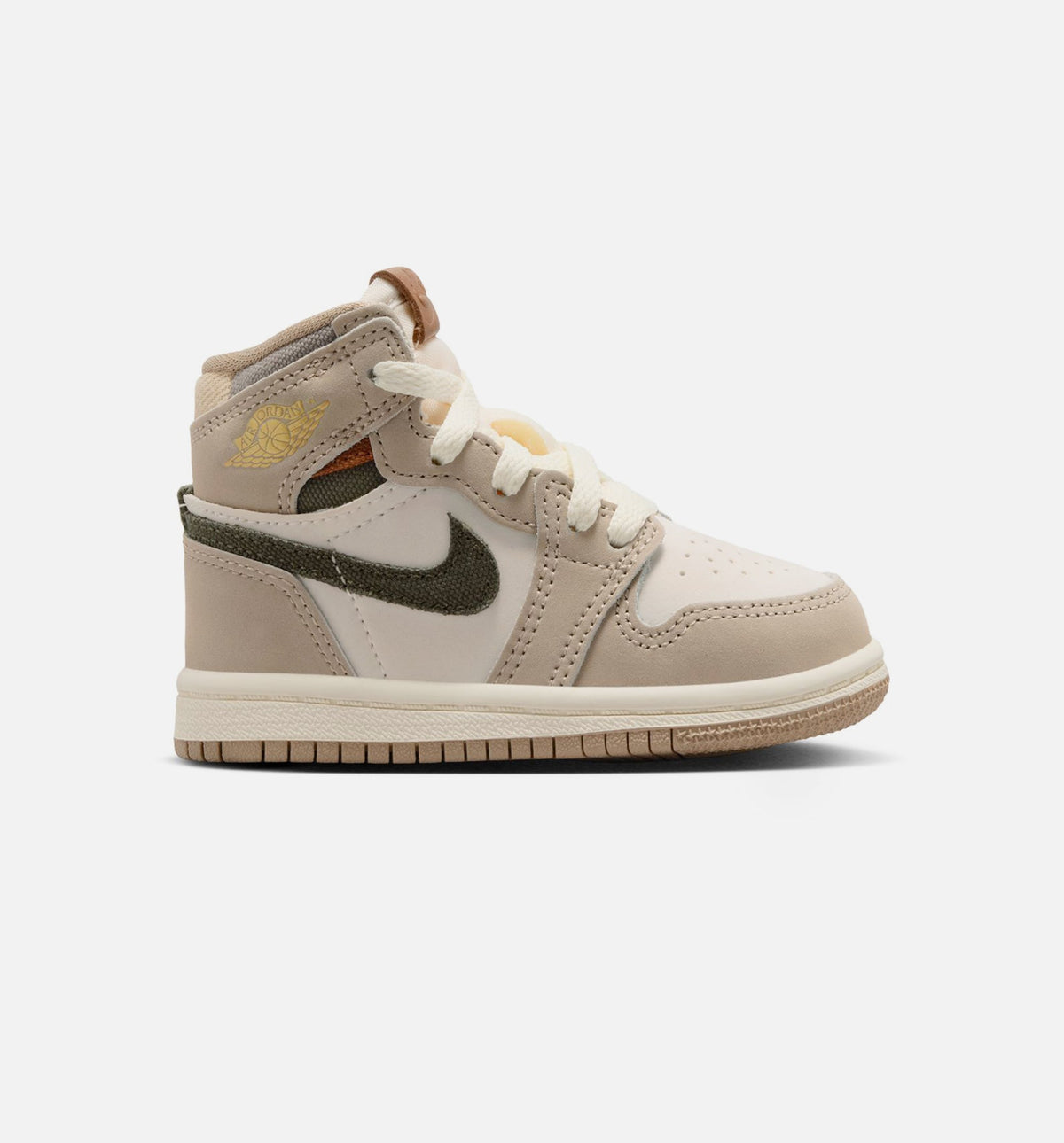 Air Jordan 1 Retro High OG Infant/Toddler Shoe - Khaki/Sail/Coconut Milk/Cargo Khaki