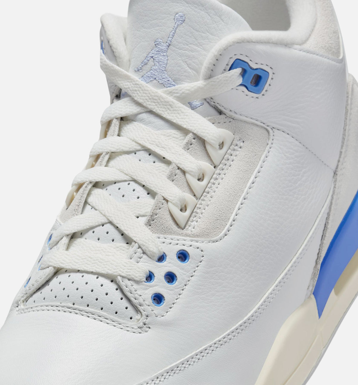 Air Jordan 3 Retro Lucky Shorts Men's Shoe - Summit White/Hydrogen Blue/Legend Blue