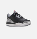 Air Jordan 3 Retro Black Cement Infant/Toddler Shoe - Black/Fire Red/Cement Grey/Summit White