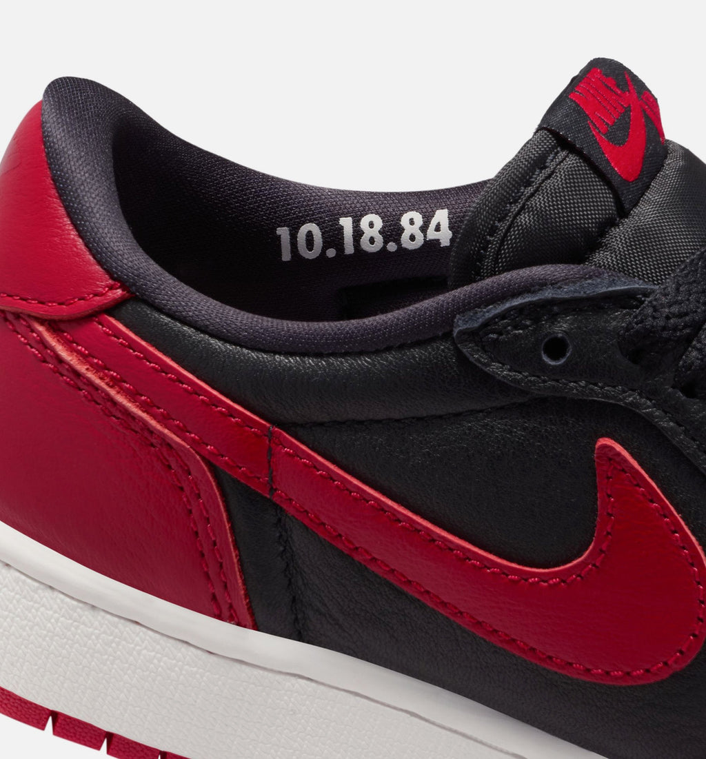 Air Jordan 1 Retro Low OG Banned Grade School Shoe - Black/Varsity Red/Summit White
