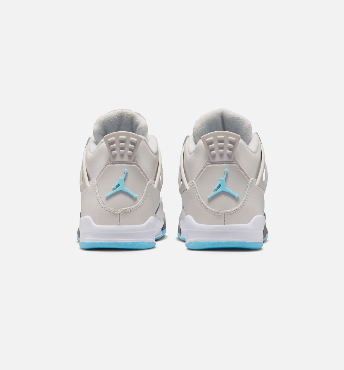 Air Jordan 4 Retro Blue Chill Preschool Lifestyle Shoe - Photon Dust/Blue Chill/Flat Pewter/White/Blue Tint