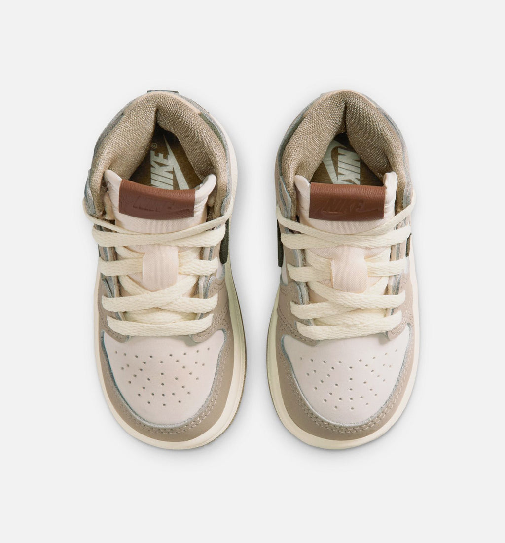Air Jordan 1 Retro High OG Infant/Toddler Shoe - Khaki/Sail/Coconut Milk/Cargo Khaki
