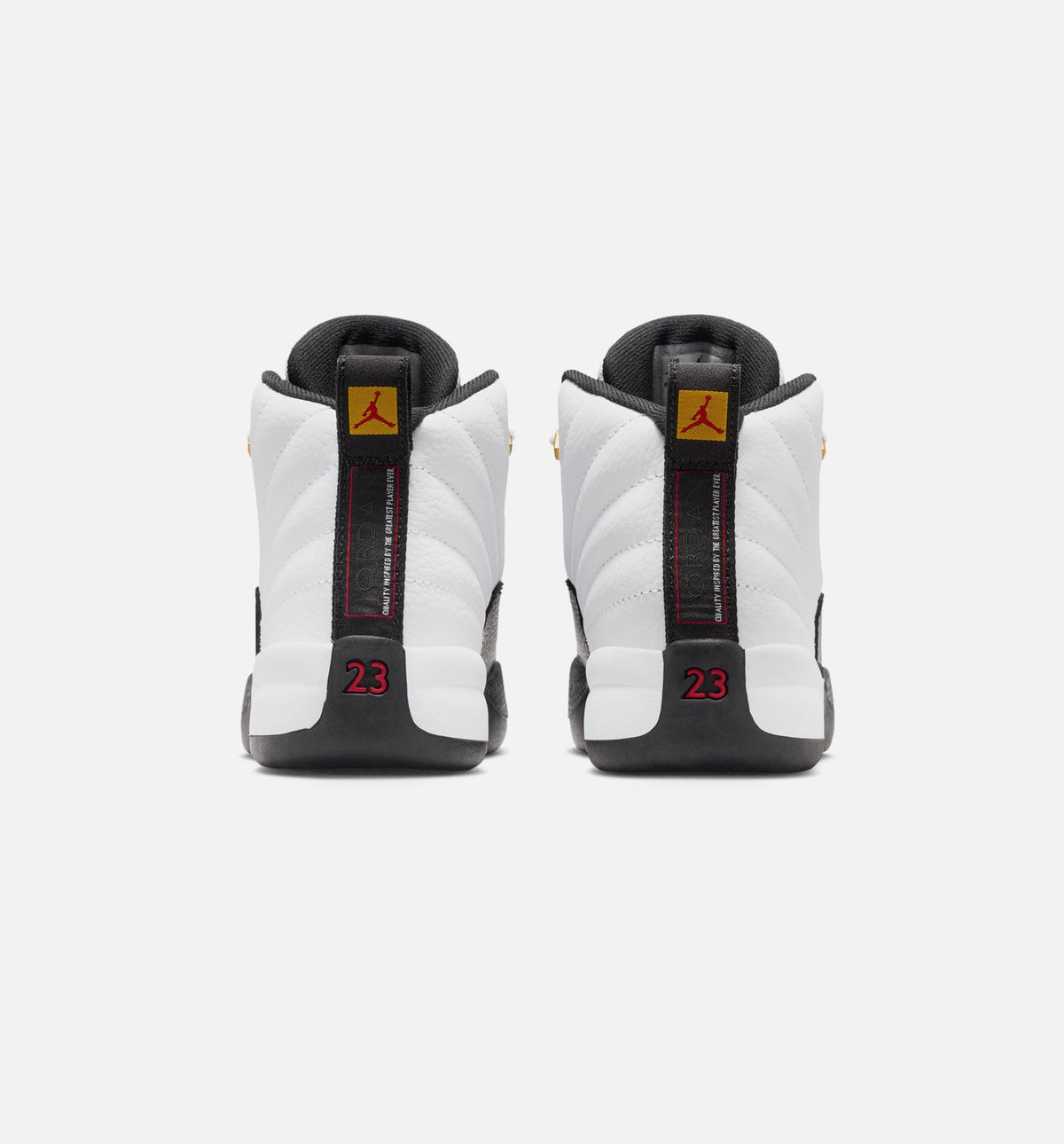 Air Jordan 12 Retro Taxi Infant/Toddler Lifestyle Shoe - White/Black/Taxi