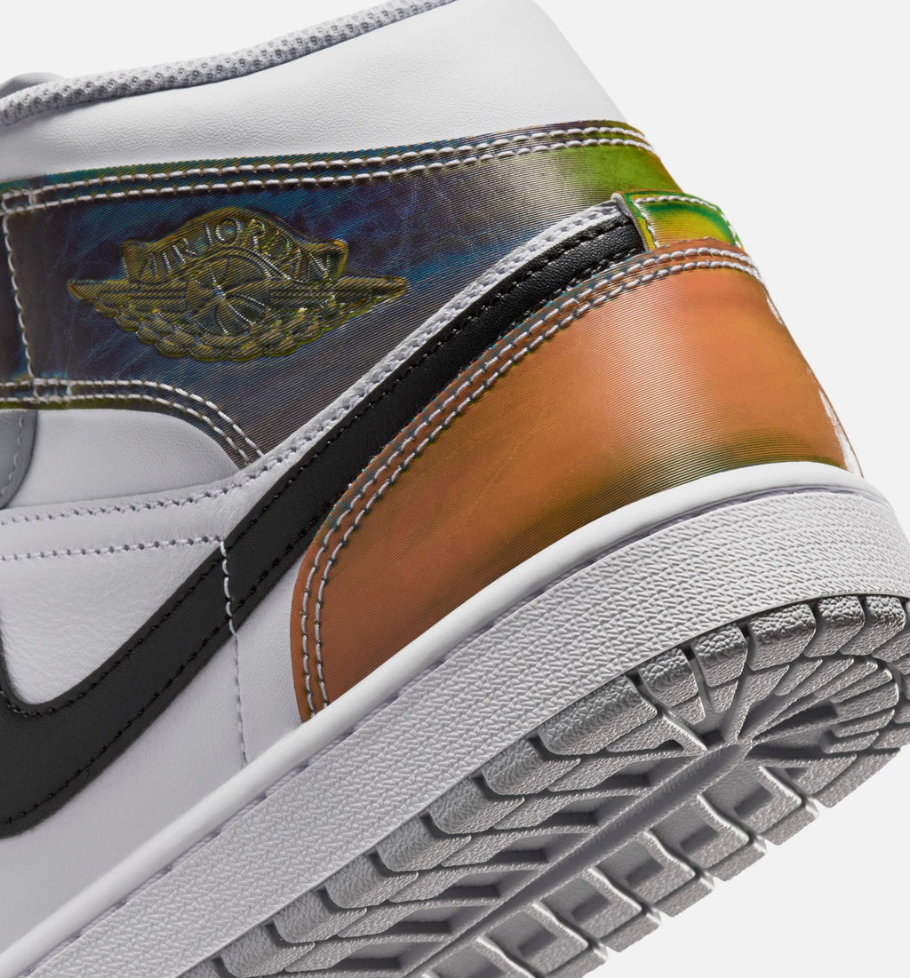 Air Jordan 1 Mid SE Men's Shoe - Black/White/Wolf Grey