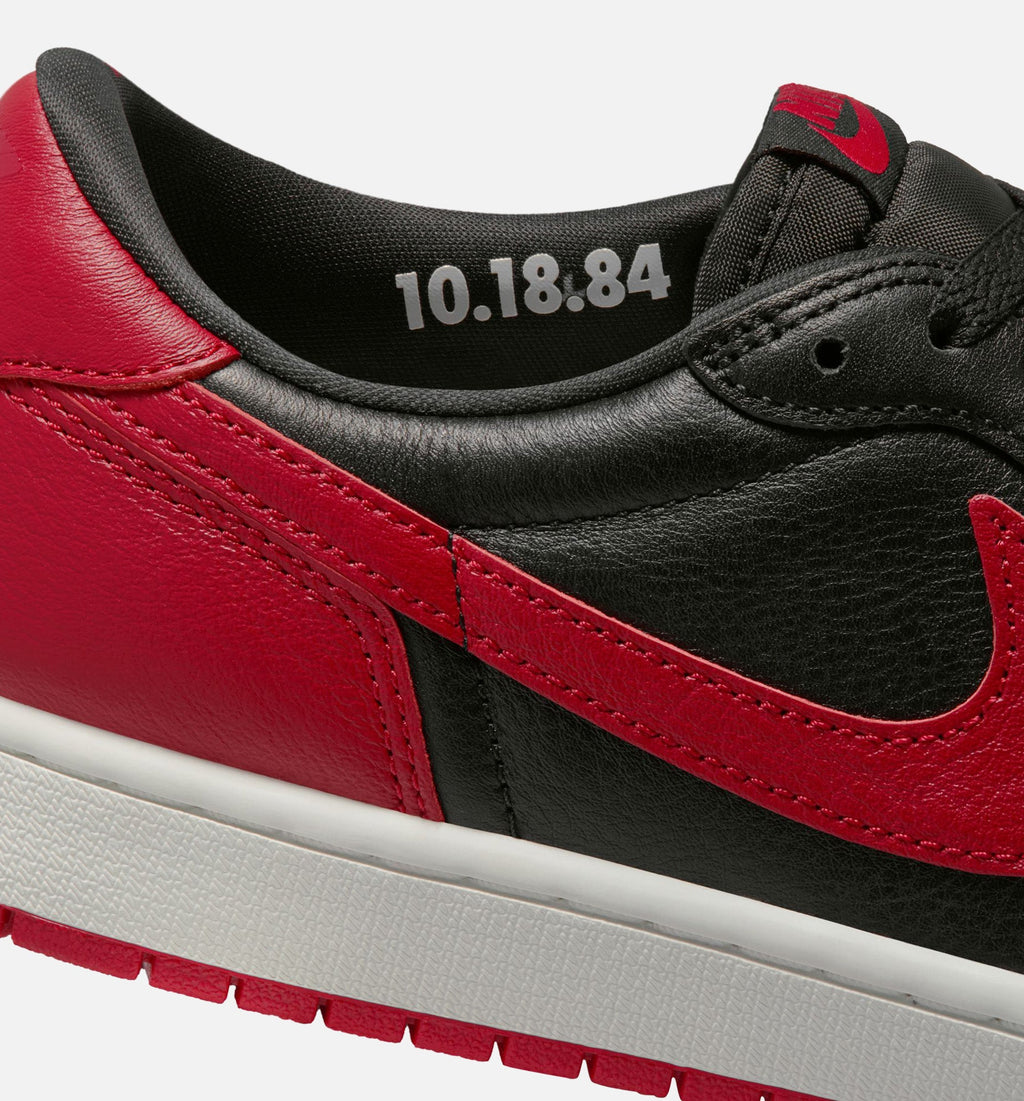 Air Jordan 1 Retro Low OG Banned Men's Shoe - Black/Varsity Red/Summit White
