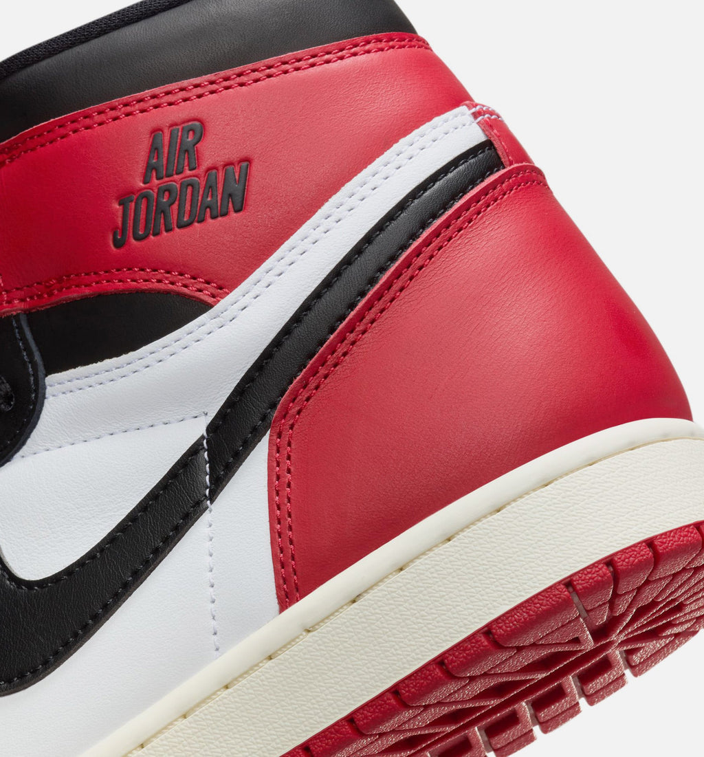 Air Jordan 1 Retro High OG Black Toe Men's Shoe - White/Black/Varsity Red/Sail