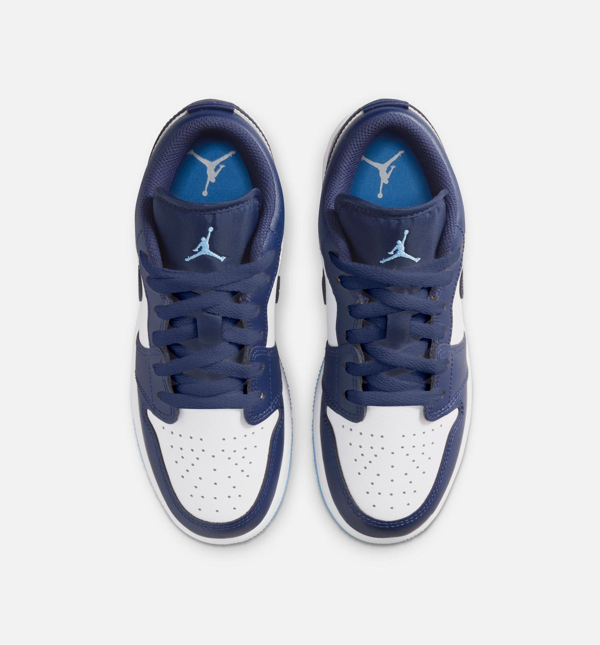 Air Jordan 1 Low Grade School Shoe - Midnight Navy/University Blue/White