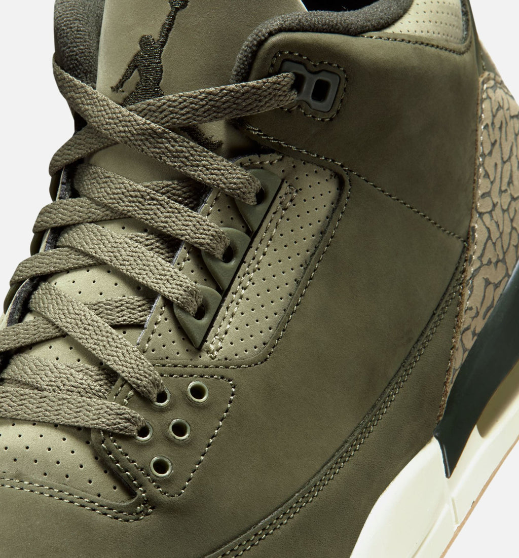 Air Jordan 3 Retro Medium Olive Men's Shoe - Medium Olive/Sequoia/Neutral Olive/Sail/Total Crimson