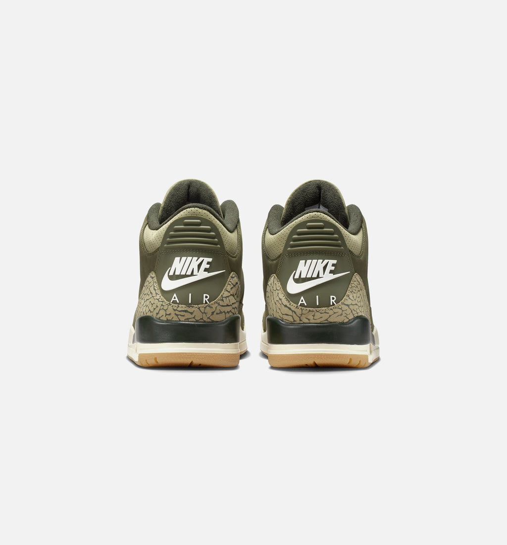 Air Jordan 3 Retro Medium Olive Men's Shoe - Medium Olive/Sequoia/Neutral Olive/Sail/Total Crimson