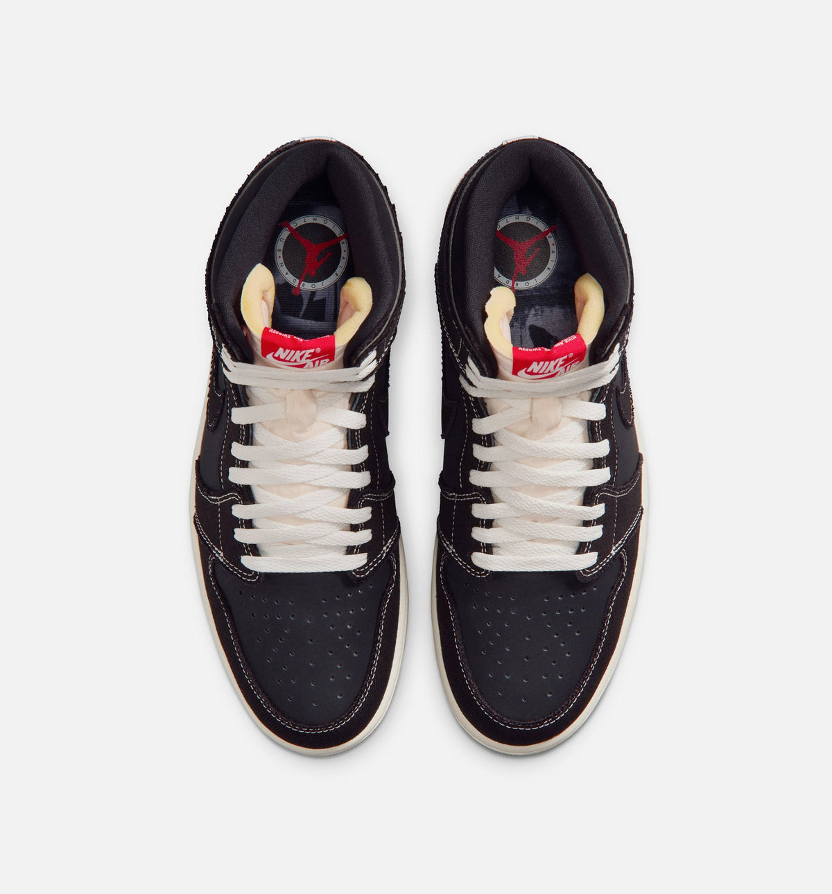 Air Jordan 1 Retro High OG Flight Club Men's Shoe - Black/University Red/Sail/Gum Medium Brown