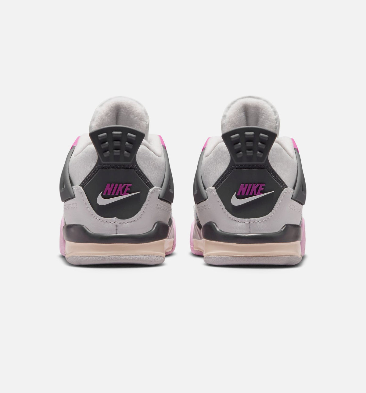 Air Jordan 4 Retro Comic Infant/Toddler Lifestyle Shoe - Off White/Fire Pink/Anthracite