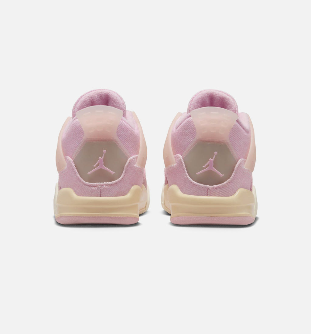 Air Jordan 4 Retro Pink Pearl and Iced Carmine Infant/Toddler Lifestyle Shoe - Iced Carmine/Iced Carmine/Coconut Milk/Anthracite/Muslin/Pinksicle