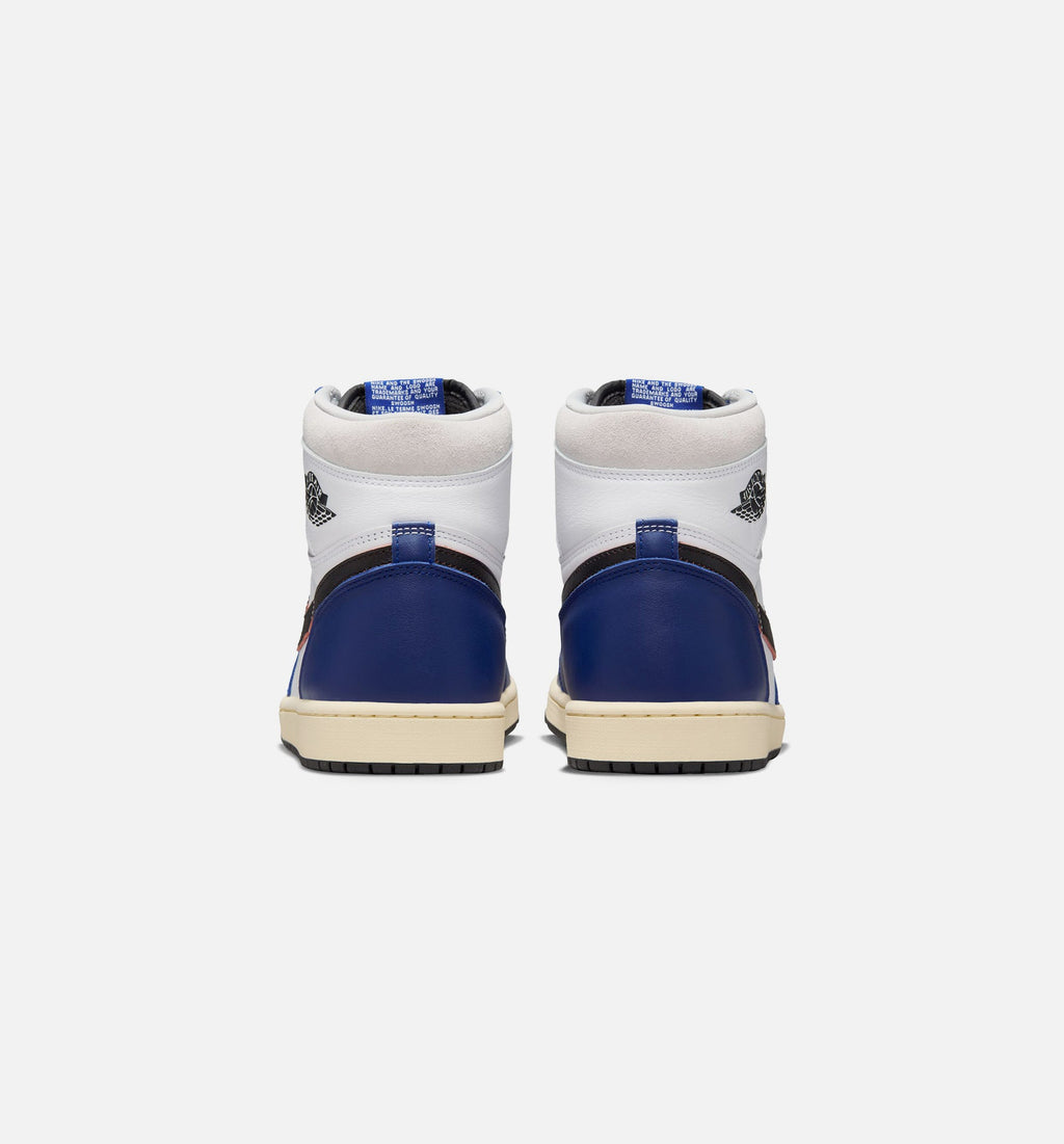 Air Jordan 1 Retro High OG Rare Air Men's Shoe - White/Black/Neutral Grey/Deep Royal Blue