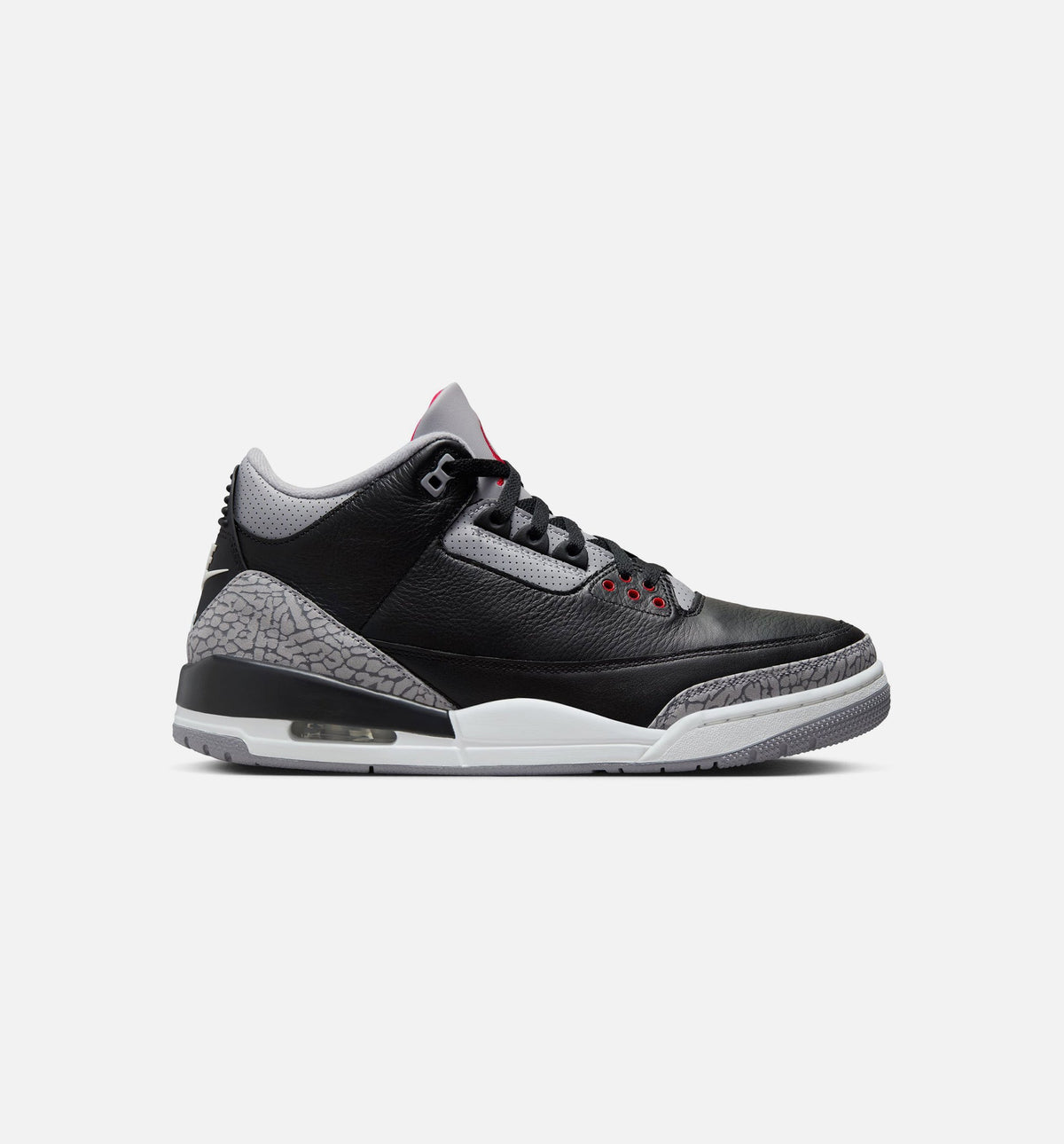 Air Jordan 3 Retro Black Cement Men's Shoe - Black/Fire Red/Cement Grey/Summit White
