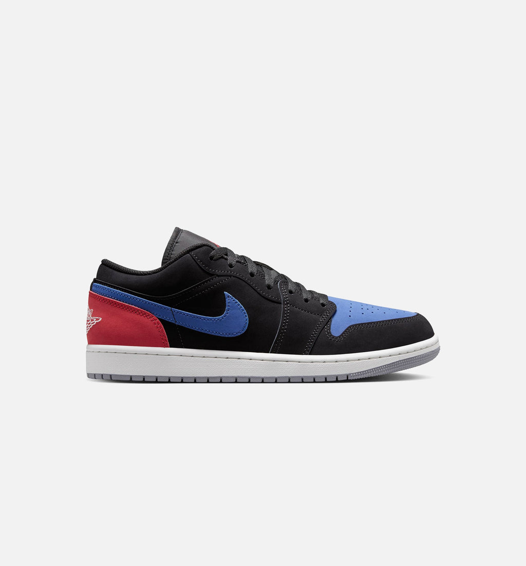 Air Jordan 1 Low Men's Shoe - Black/Summit White/True Blue/Varsity Red