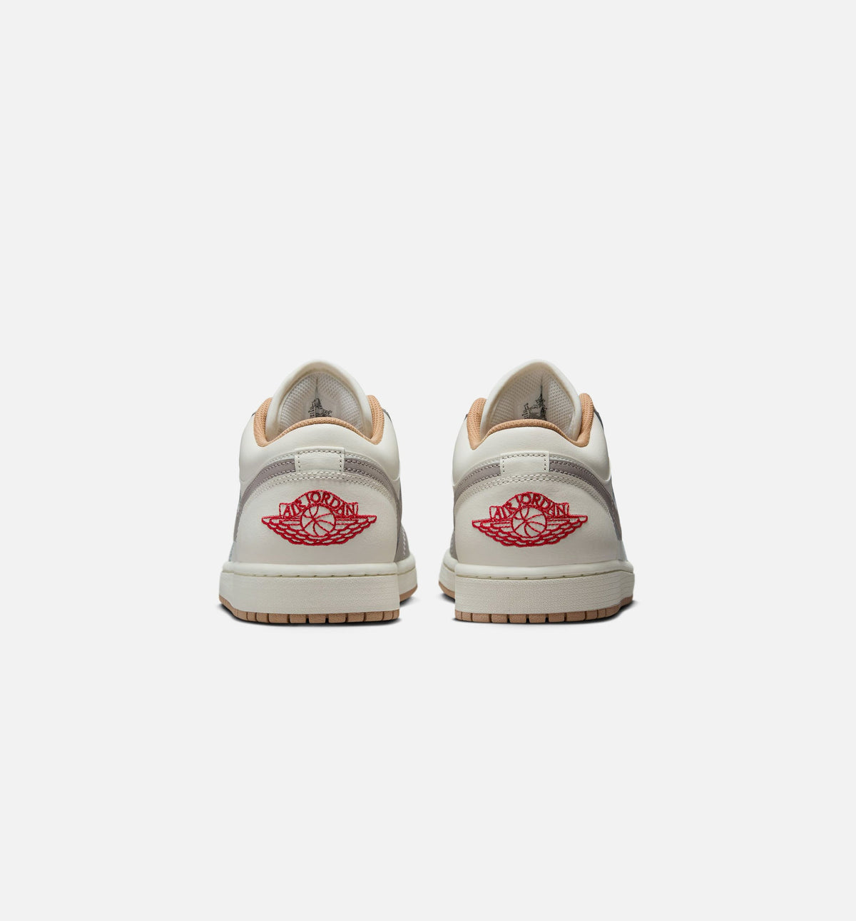 Air Jordan 1 Low Men's Shoe - Sail/Fire Red/College Grey/Hemp
