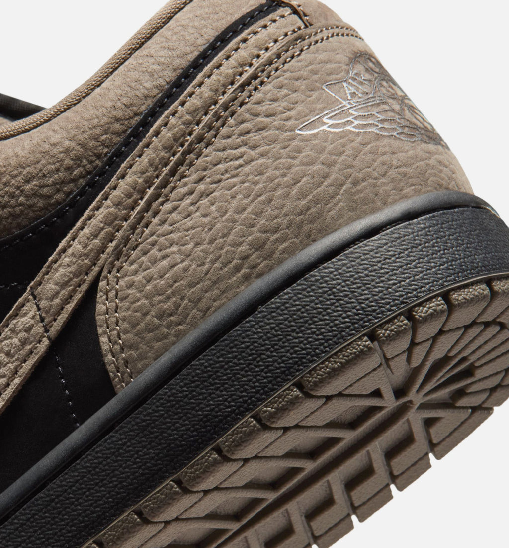 Air Jordan 1 Low SE Men's Shoe - Black/Olive Grey/Light Wild Mango
