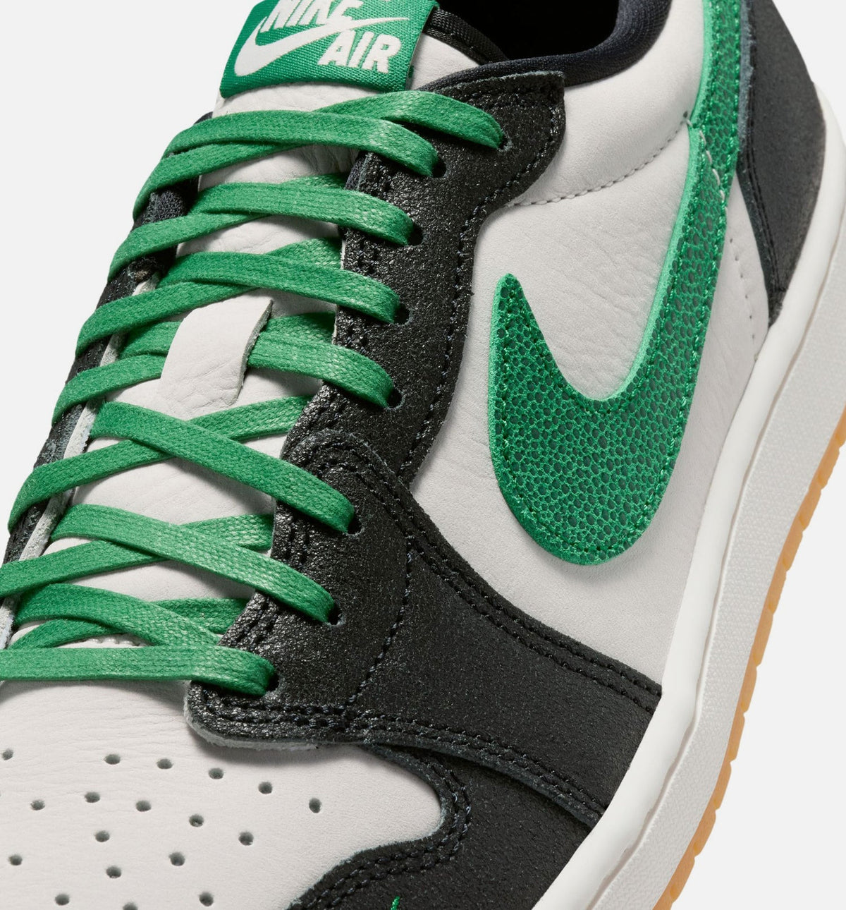 Air Jordan 1 Retro Low OG Men's Shoe - Phantom/Pine Green/Black