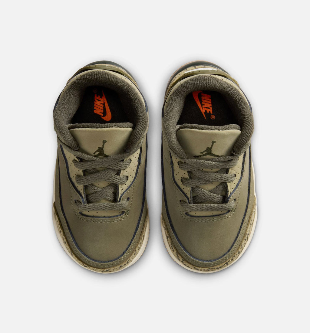 Air Jordan 3 Retro Medium Olive Infant/Toddler Shoe - Medium Olive/Sequoia/Neutral Olive/Sail