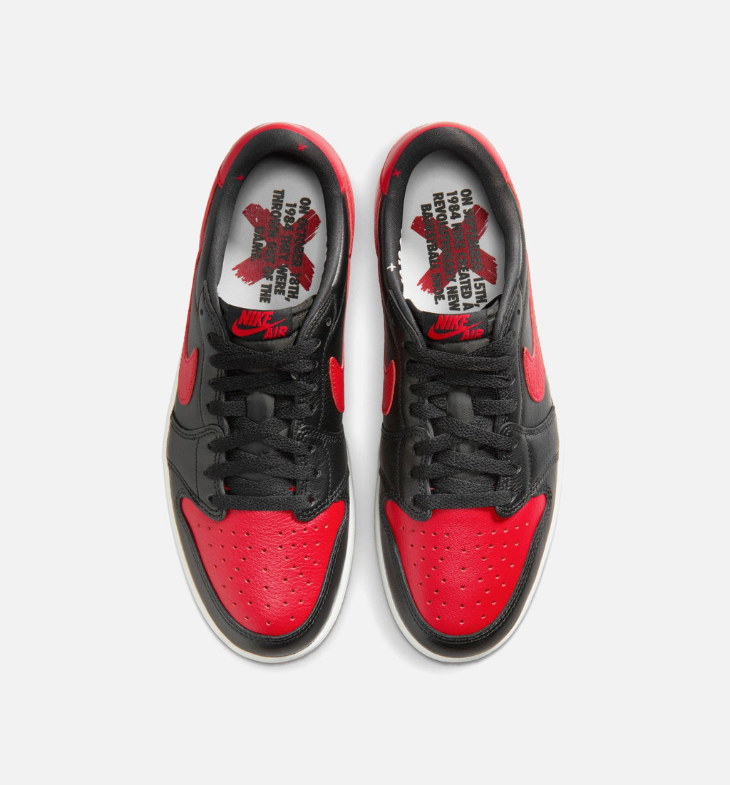 Air Jordan 1 Retro Low OG Banned Men's Shoe - Black/Varsity Red/Summit White