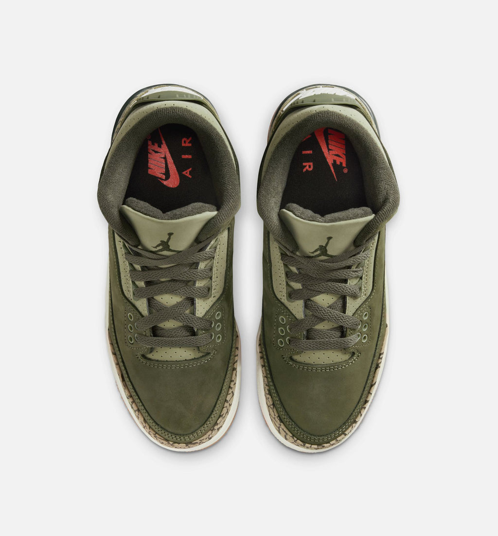 Air Jordan 3 Retro Medium Olive Grade School Shoe - Medium Olive/Sequoia/Neutral Olive/Sail
