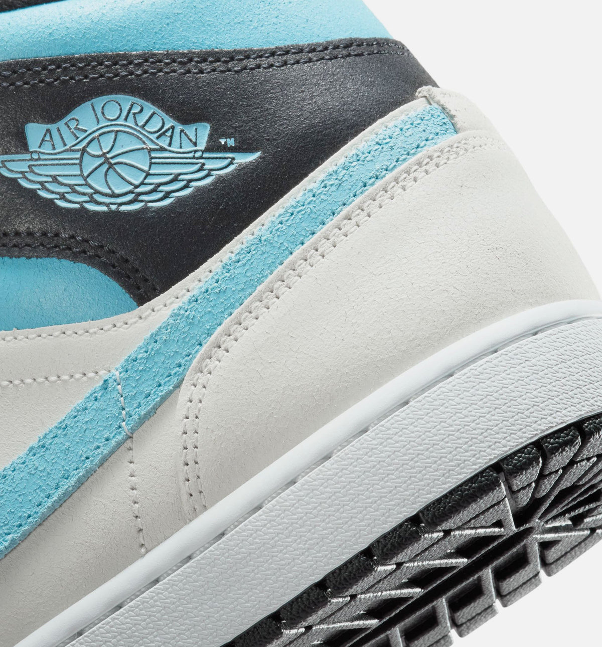 Air Jordan 1 Mid SE Men's Shoe - Summit White/Blue Chill/Black