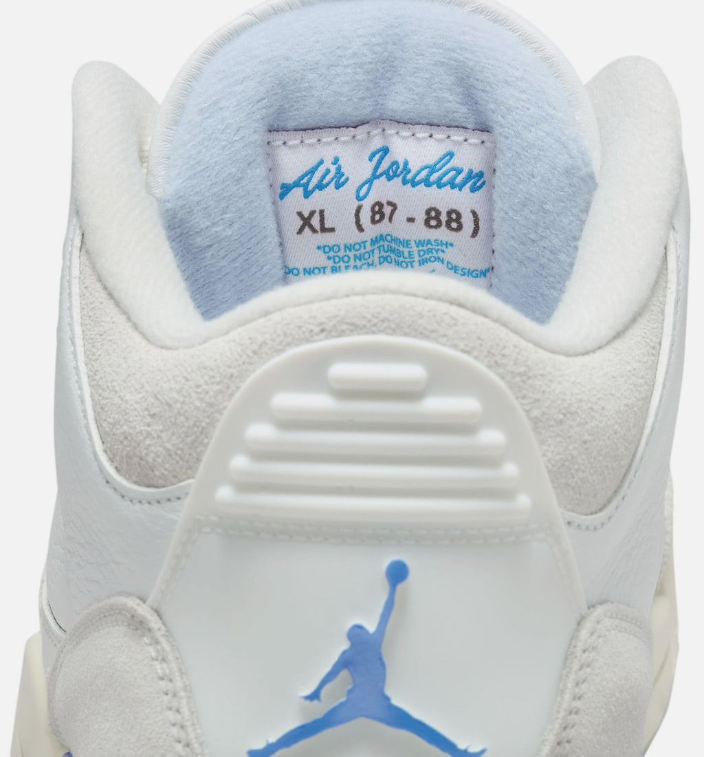 Air Jordan 3 Retro Lucky Shorts Men's Shoe - Summit White/Hydrogen Blue/Legend Blue