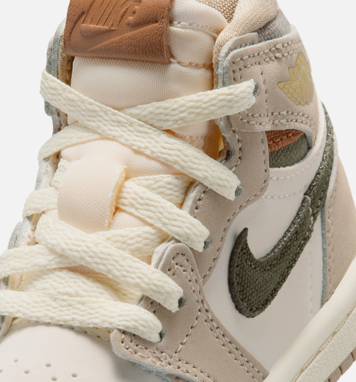 Air Jordan 1 Retro High OG Infant/Toddler Shoe - Khaki/Sail/Coconut Milk/Cargo Khaki