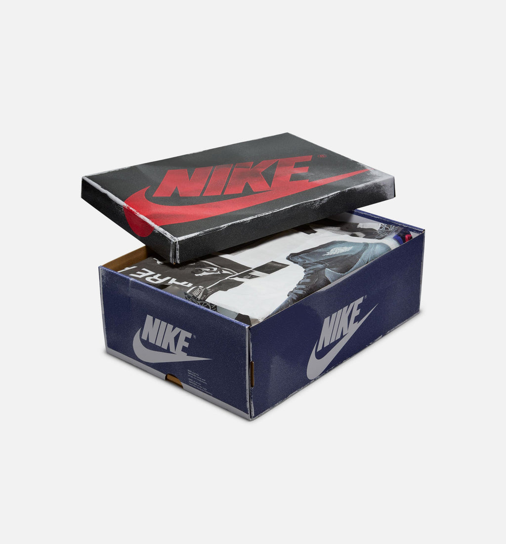 Air Jordan 1 Retro High OG Rare Air Men's Shoe - White/Black/Neutral Grey/Deep Royal Blue