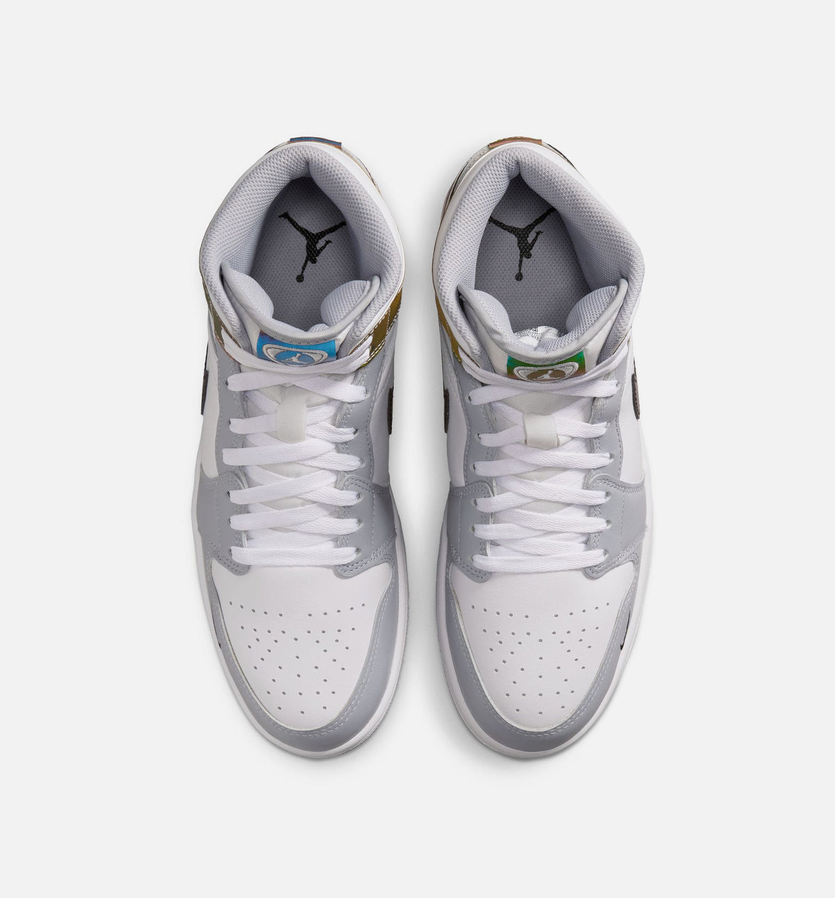 Air Jordan 1 Mid SE Men's Shoe - Black/White/Wolf Grey