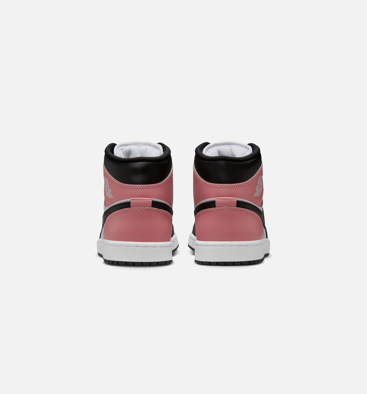 Air Jordan 1 Mid Men's Shoe - White/Rust Pink/Black