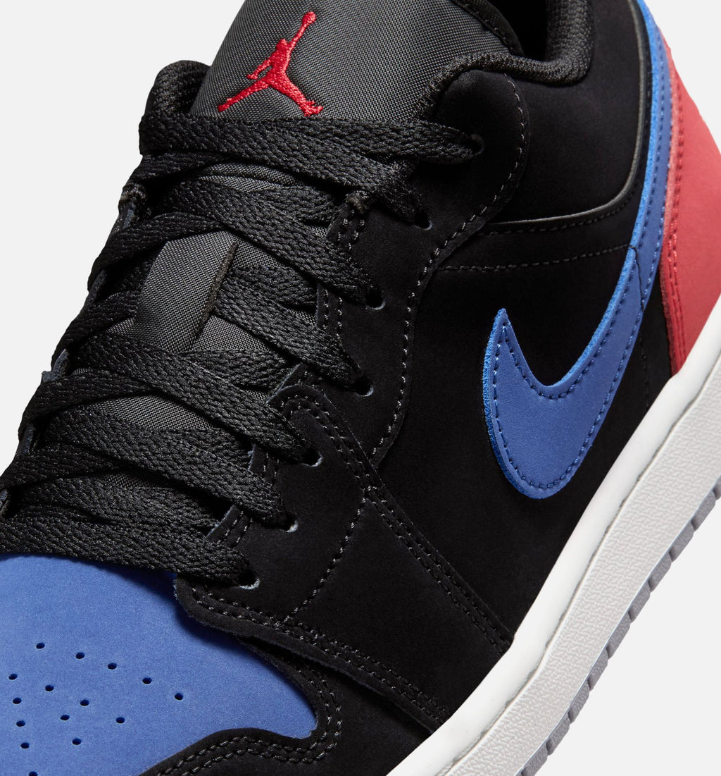 Air Jordan 1 Low Men's Shoe - Black/Summit White/True Blue/Varsity Red