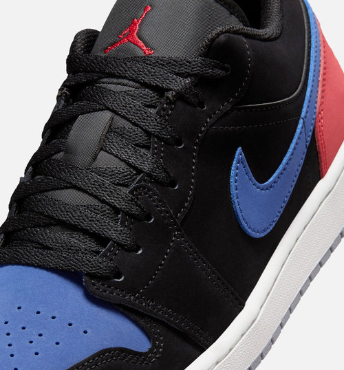 Air Jordan 1 Low Men's Shoe - Black/Summit White/True Blue/Varsity Red